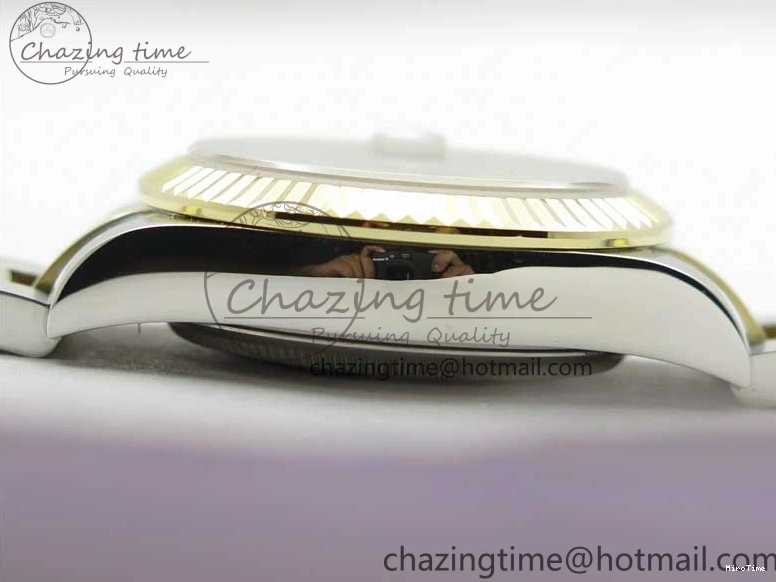 MiroTime 0127 SoftTouch Datejust 31mm 278273 SS YG BP Maker Best Edition Gray Diamonds Dial on SS YG Oyster Bracelet 2715